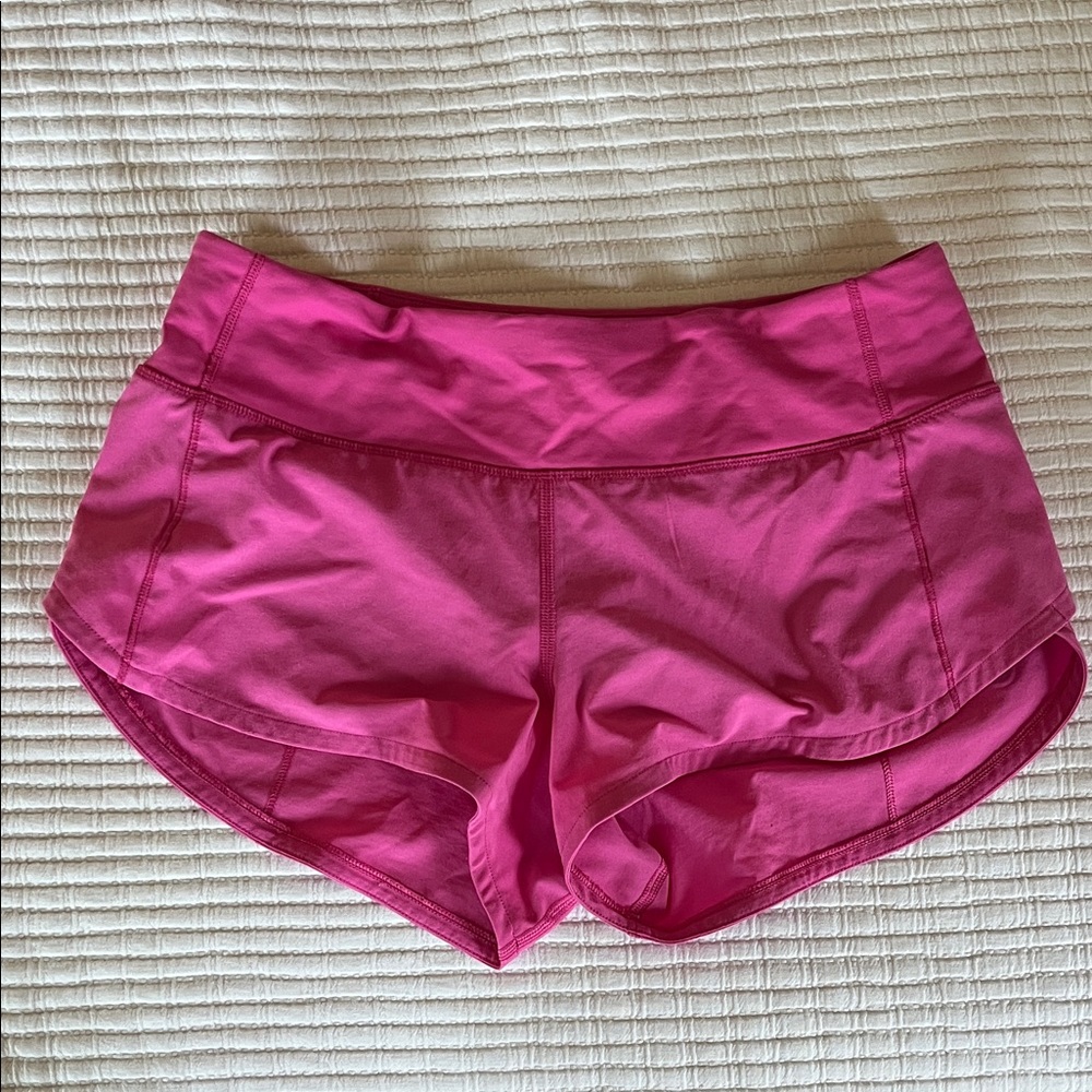 Lululemon Women’s Sonic Pink Speed Up Low-Rise Lined Short 2.5"